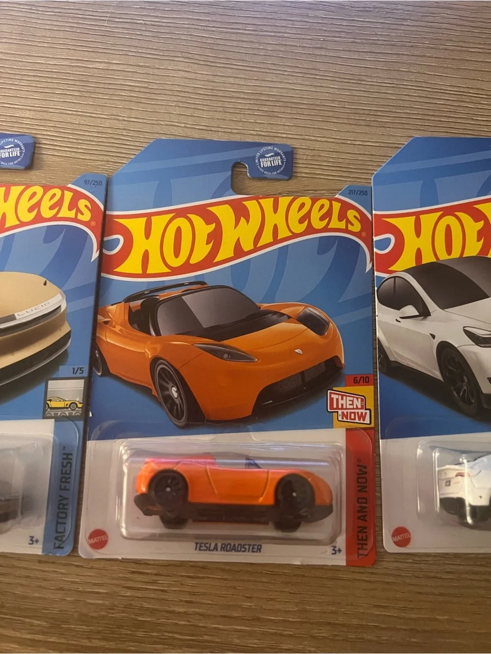 Hot Wheels Tesla EV Lot Lucid Air Model Y Roadster Factory Fresh 3 Car Set